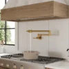 Luxury Brushed Gold Wall-Mounted Pot Filler Faucet