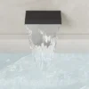 Matte Black Wall-Mounted Waterfall Bathtub Faucet with Handheld Shower – Modern Tub Filler Set
