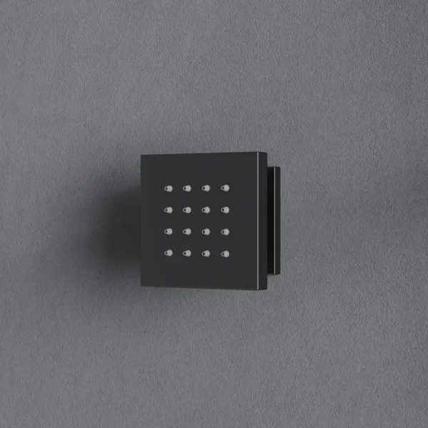 Luxury Matte Black Multi-Function Shower System with Rainfall Head, Body Jets & Hand Shower