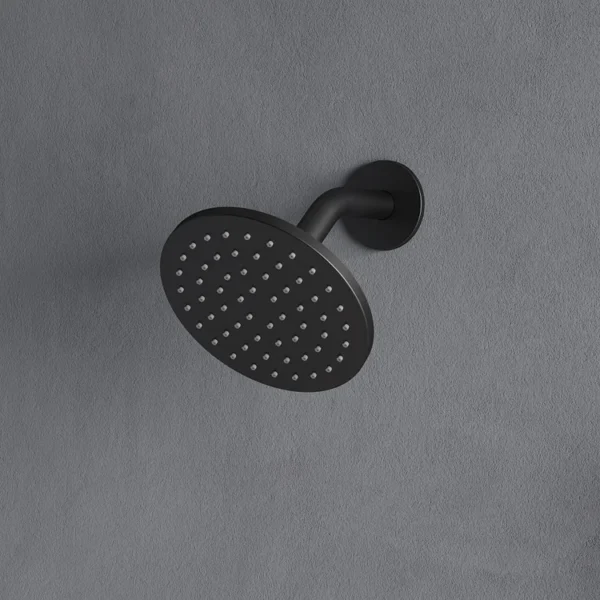 Luxury Matte Black Multi-Function Shower System with Rainfall Head, Body Jets & Hand Shower