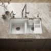 Double Bowl Farmhouse Apron Front Kitchen Sink with Accessories