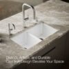 Double Bowl Farmhouse Apron Front Kitchen Sink with Accessories