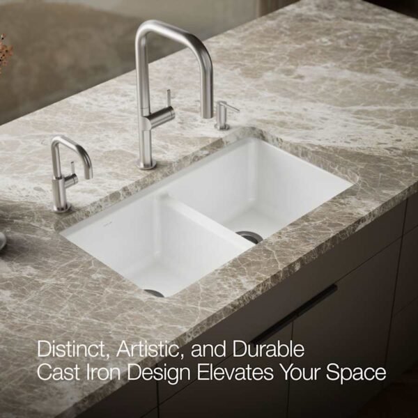 Double Bowl Farmhouse Apron Front Kitchen Sink with Accessories