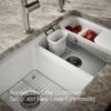 Double Bowl Farmhouse Apron Front Kitchen Sink with Accessories