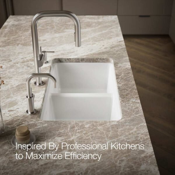 Double Bowl Farmhouse Apron Front Kitchen Sink with Accessories