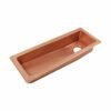 Hand-Hammered Narrow Bar & Prep Sink – Rectangular Undermount Design