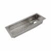 Hand-Hammered Narrow Bar & Prep Sink – Rectangular Undermount Design