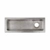 Hand-Hammered Narrow Bar & Prep Sink – Rectangular Undermount Design