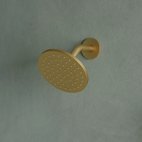 Luxury Brushed Gold Multi-Function Shower System with Rainfall Head, Body Jets & Hand Shower