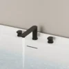 Matte Black Widespread (4) Modern Matte Black Widespread Bathroom Sink Faucet