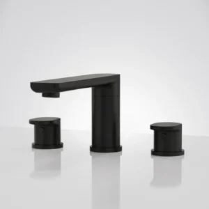 Modern Matte Black Widespread Bathroom Sink Faucet