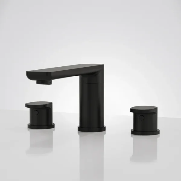 Matte Black Widespread (5) Modern Matte Black Widespread Bathroom Sink Faucet