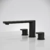 Matte Black Widespread (6) Modern Matte Black Widespread Bathroom Sink Faucet