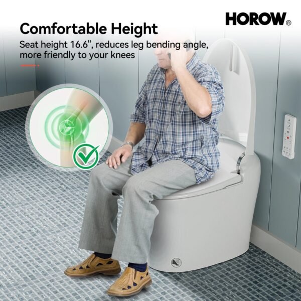 Smart Toilet with Heated Bidet & Dual Flush – One-Piece Smart Toilet | Model ST15