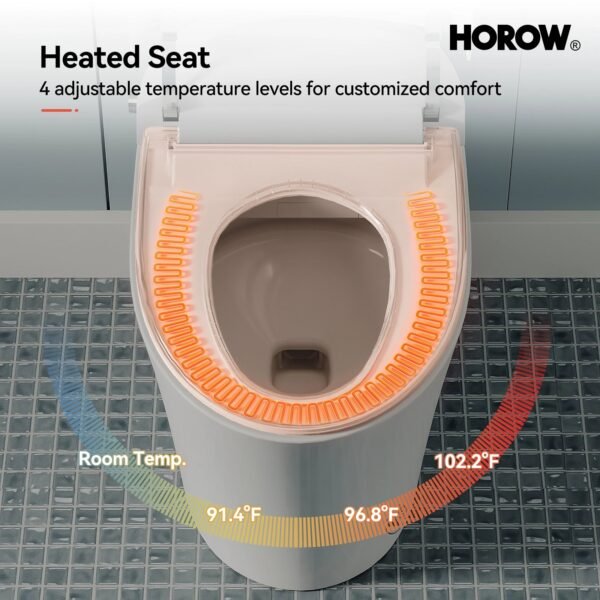 Smart Toilet with Heated Bidet & Dual Flush – One-Piece Smart Toilet | Model ST15
