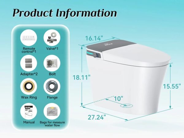 Smart Toilet with Bidet Seat – 10" Rough-In One-Piece Smart Toilet | Model ST30