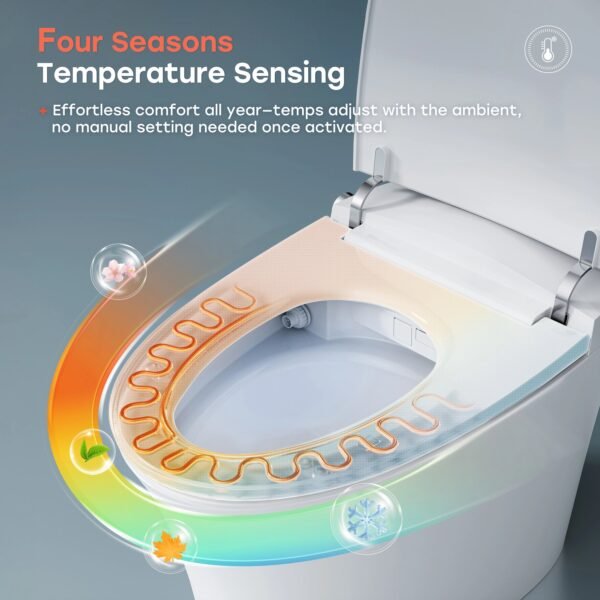 ADA Compliant Smart Toilet with Built-In Bidet – One-Piece Luxury Toilet | Model ST43