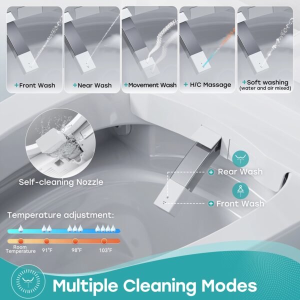 Bidet Combo Smart Toilet with Mood Light – 12" Rough-In | Model ST83