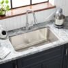 Undermount Stainless Steel Single Bowl Kitchen Sink – Modern Deep Basin Design