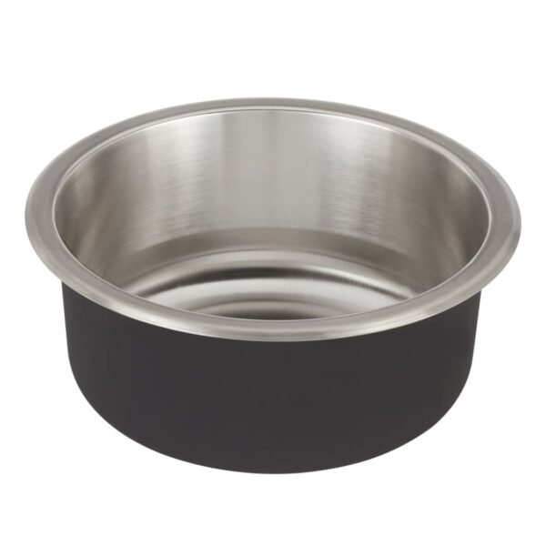 Round Undermount Stainless Steel Prep & Bar Sink – Compact Single Bowl Design