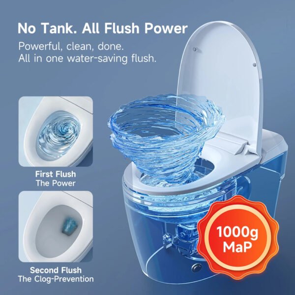 Bidet Toilet with Non-Electric Seat – 12" Rough-In One-Piece Toilet | Model ST14