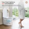 Smart Toilet with Full Cover Lid & Power Outage Flush – One-Piece Smart Toilet | Model ST18