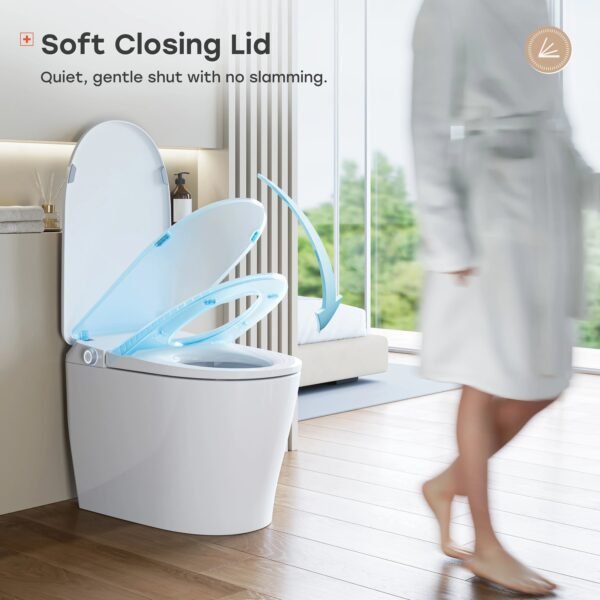 Smart Toilet with Full Cover Lid & Power Outage Flush – One-Piece Smart Toilet | Model ST18