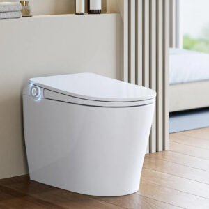 Smart Toilet with Full Cover Lid & Power Outage Flush – One-Piece Smart Toilet | Model ST18