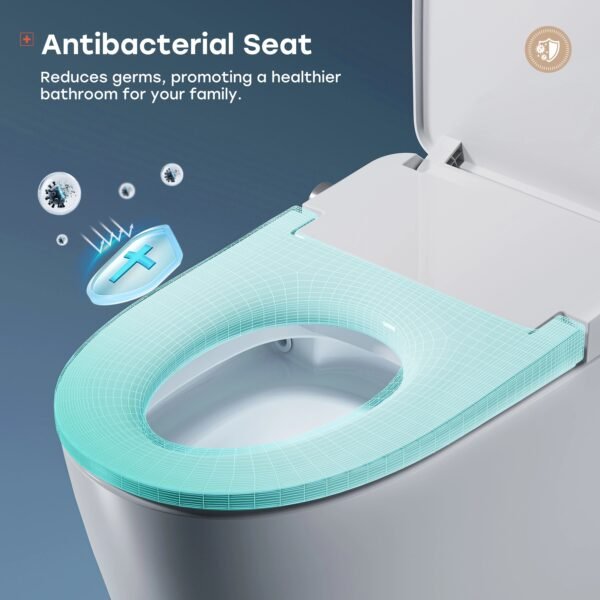 Smart Toilet with Full Cover Lid & Power Outage Flush – One-Piece Smart Toilet | Model ST18