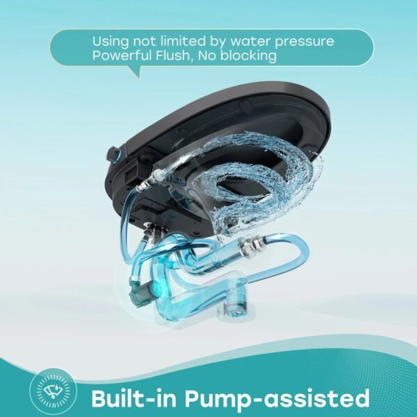 Black Smart Toilet with Bidet Seat – 12" Rough-In One-Piece Smart Toilet | Model ST25