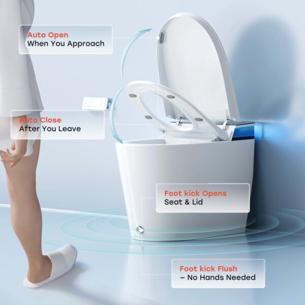 Smart Toilet (2) Smart Toilet with Flush Tank, ADA Compliant – 12" Rough-In | Model ST84