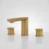 Luxury Brushed Gold Widespread Bathroom Sink Faucet – 3-Hole Dual Handle Vanity Faucet