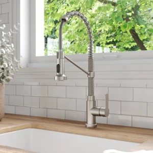 Professional Brushed Nickel Pull-Down Kitchen Faucet