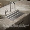 Workstation Stainless Steel Farmhouse Kitchen Sink with Integrated Accessories