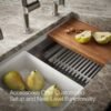 Workstation Stainless Steel Farmhouse Kitchen Sink with Integrated Accessories