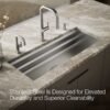 Workstation Stainless Steel Apron Front Farmhouse Kitchen Sink with Accessories