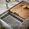 Workstation Stainless Steel Apron Front Farmhouse Kitchen Sink with Accessories