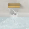 eeb1d46e9a7806c40f05df854ad80747 Luxury Brushed Gold Deck-Mounted Waterfall Bathtub Faucet with Hand Shower