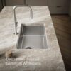 Undermount Stainless Steel Workstation Prep & Bar Sink with Cutting Board