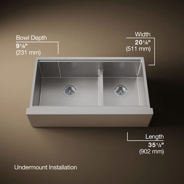 Luxury Double Bowl Farmhouse Workstation Kitchen Sink with Accessories