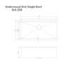 33" Workstation Stainless Steel Single Bowl Kitchen Sink with Integrated Accessories