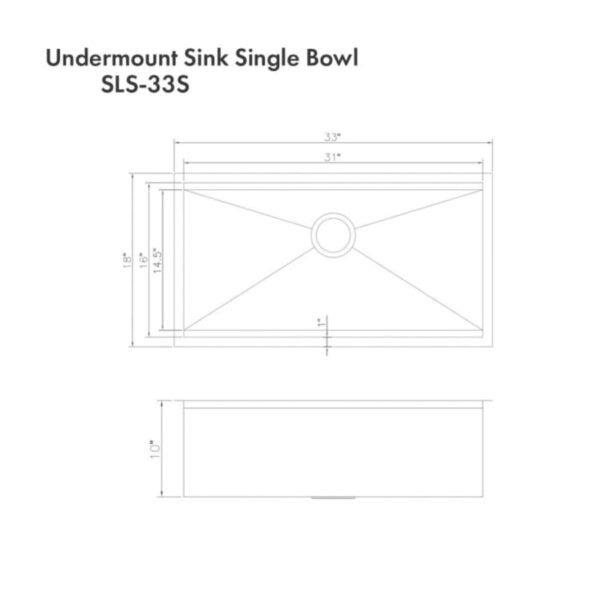 33" Workstation Stainless Steel Single Bowl Kitchen Sink with Integrated Accessories