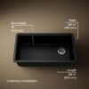 Luxury Workstation Undermount Stainless Steel Kitchen Sink with Accessories